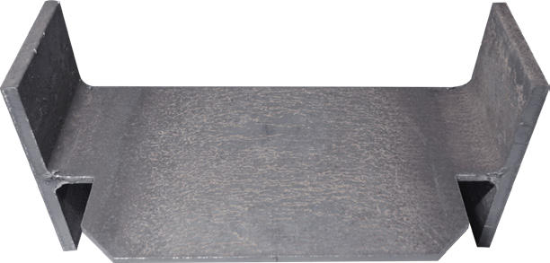 Channel section with locking cuts produced on the Koenig LF12012S