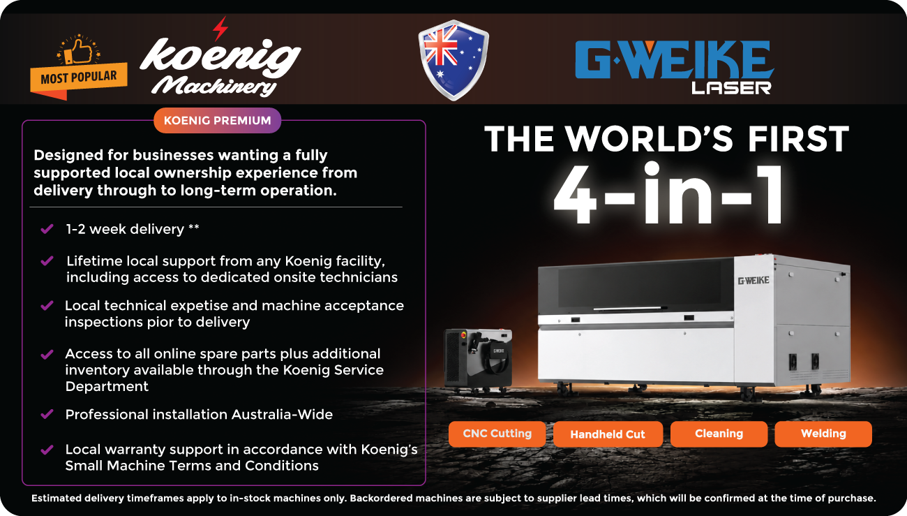 GWEIKE M2 Ultra 4-in-1 CNC Fiber Laser Cutting & Welding Machine | Koenig Premium