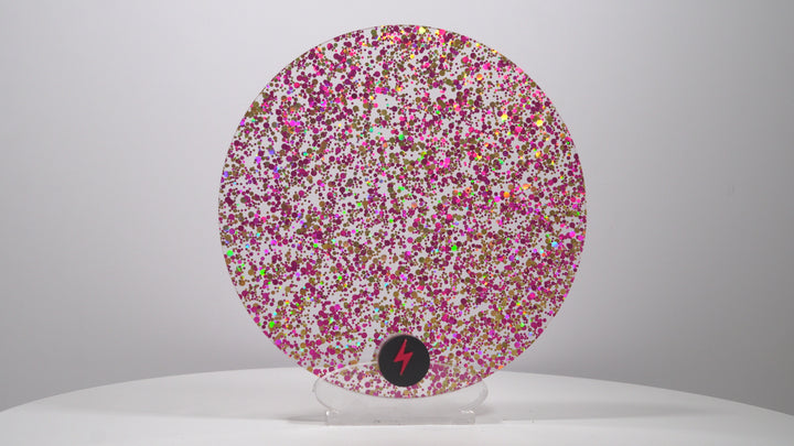 Pink/Gold Bubble Glitter Acrylic — Product video