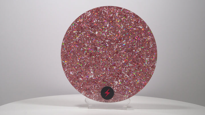 Holographic Rose Gold Chunky Glitter Acrylic — Product video
