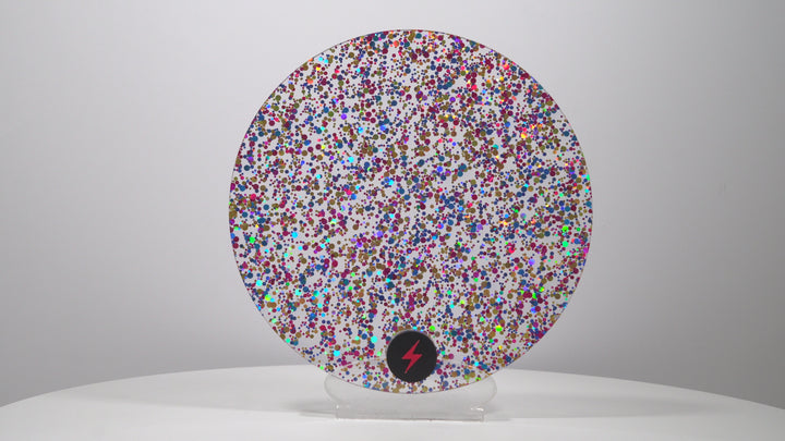 Pink/Gold/Blue Bubble Glitter Acrylic — Product video