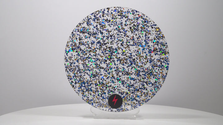 Blue/Black/Gold Bubble Glitter Acrylic — Product video