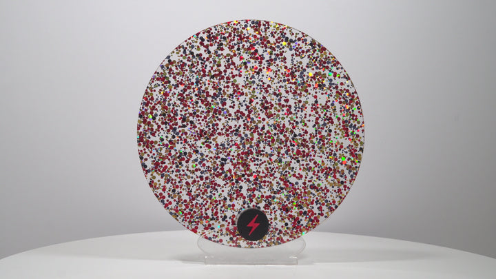 Red/Black/Gold Bubble Glitter Acrylic — Product video