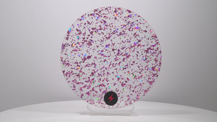 Pink Tinsel Glitter Acrylic — Product video